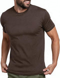 INTO THE AM Mens T Shirts Soft Cotton Blend Crew Neck Tee S - 4XL Athletic Fit Plain Casual T-Shirt for Men